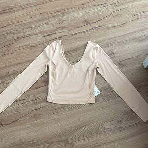 nude colored lulu align long sleeve